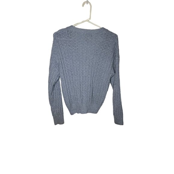 Forever 21 Knit Button Front Cardigan Sweater Blue S - Picture 4 of 4